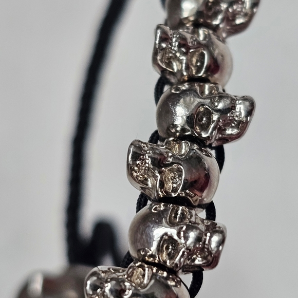 ALEXANDER MCQUEEN double skull braided rope bracelet adjustable - Picture 4 of 8